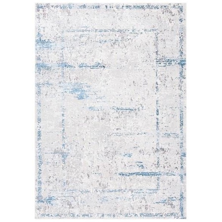 Safavieh 8 x 10 ft. Amelia Vintage Rectangle Power Loomed Rug Gray & Blue ALA207G-8